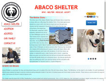 Tablet Screenshot of abacoshelter.org